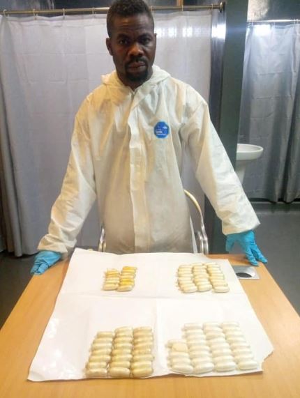 Former BRT Driver Excretes 90 Pellets Of Cocaine At Lagos Airport