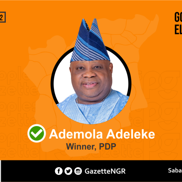 INEC declares PDP candidate Adeleke winner of Osun governorship election