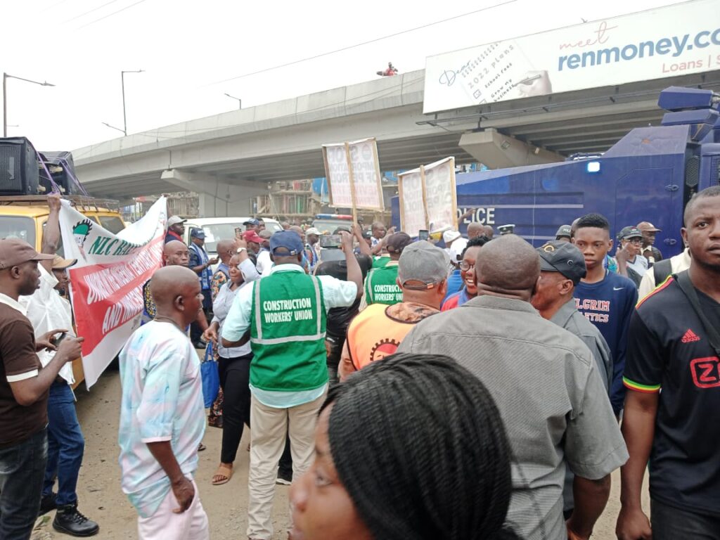 NLC Begins Solidarity Protest In Lagos Over ASUU Strike [Photos]