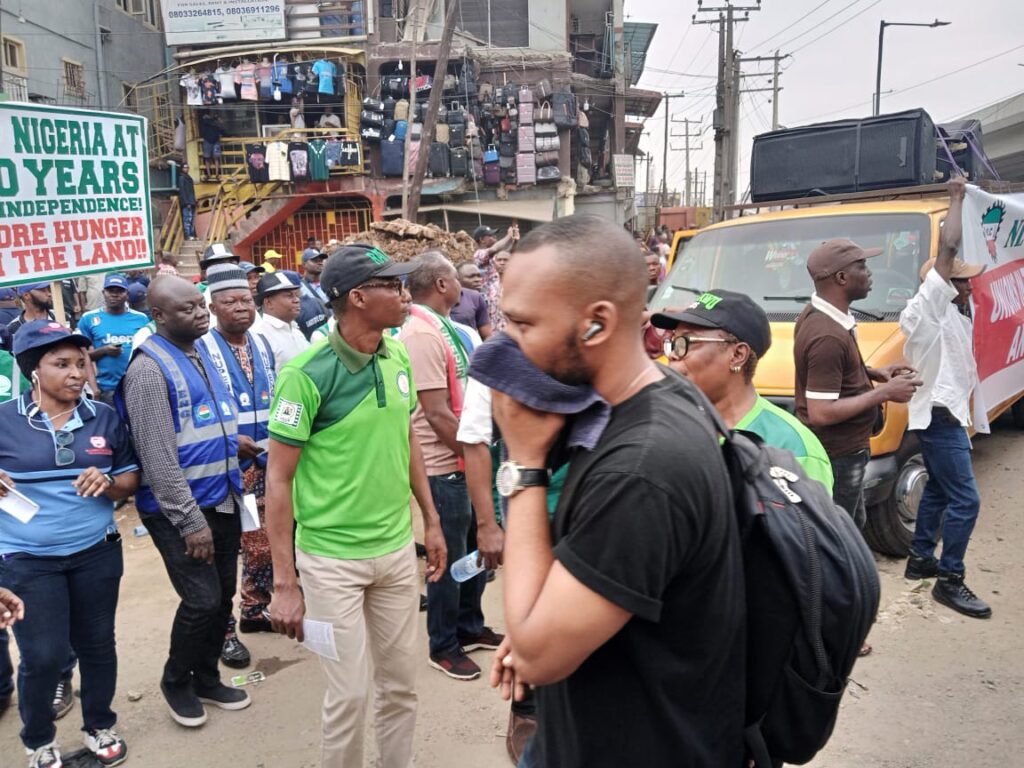 NLC Begins Solidarity Protest In Lagos Over ASUU Strike [Photos]