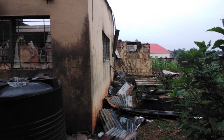 Over 700 Ballot Boxes Destroyed As Arsonists Set Ablaze INEC Office In Enugu [Photos] 3