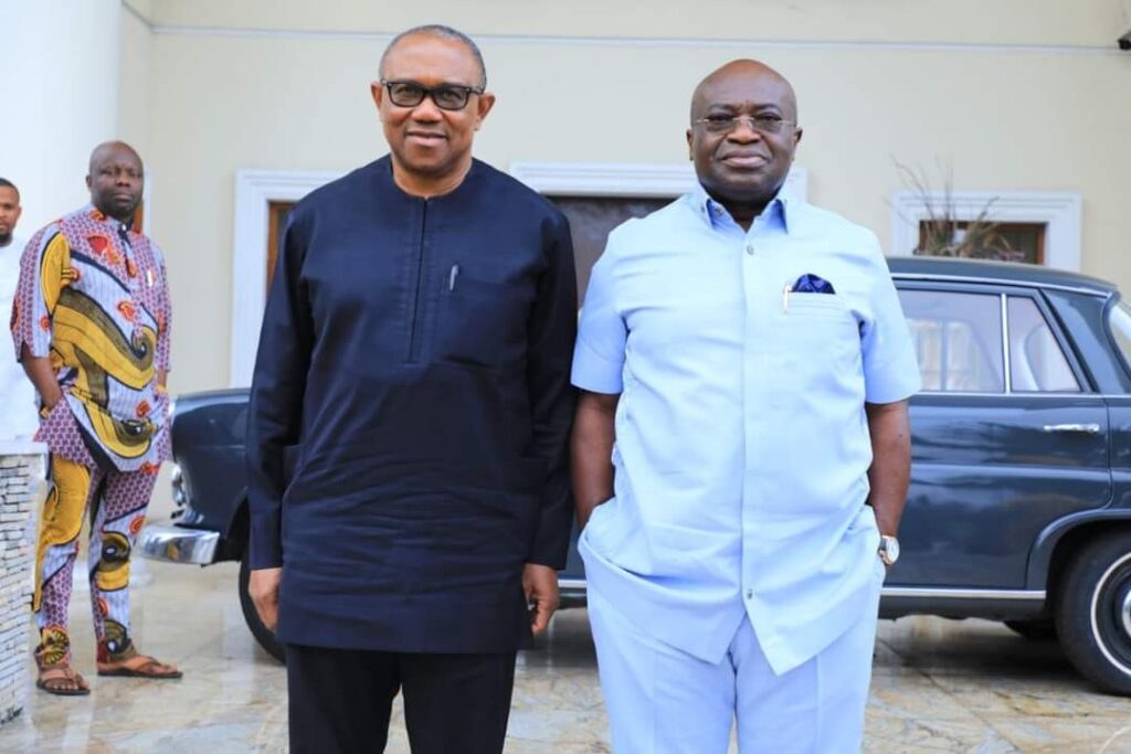 Peter Obi Visits Governor Okezie Ikpeazu In Abia [Photos]