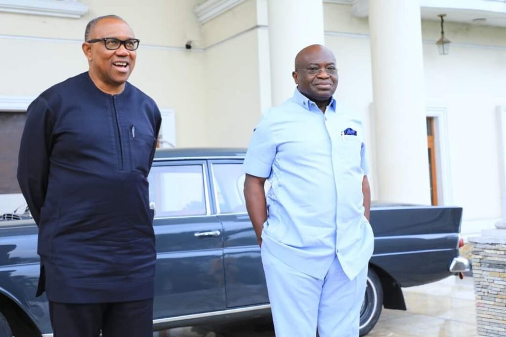 Peter Obi Visits Governor Okezie Ikpeazu In Abia [Photos]