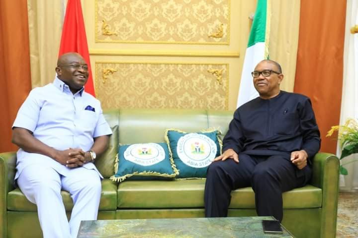 Peter Obi Visits Governor Okezie Ikpeazu In Abia [Photos]