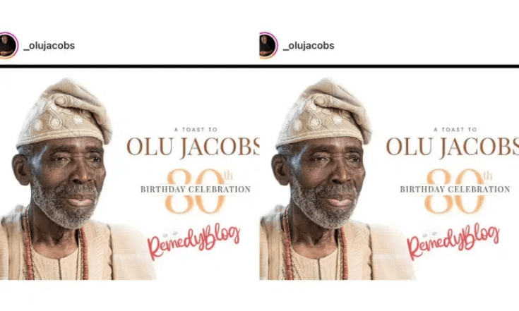 Reaction As New photo of Olu Jacobs Surface Online ahead of his 80th birthday 3