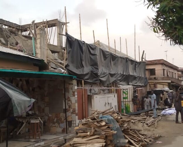 Three-storey building under construction collapses in Lagos