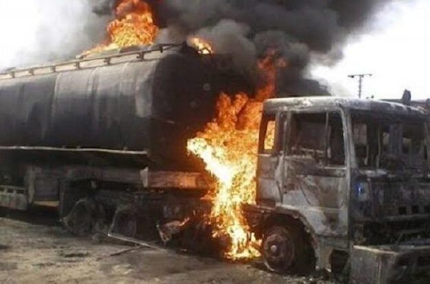 Two Petrol Tankers Catch Fire at Once in Anambra