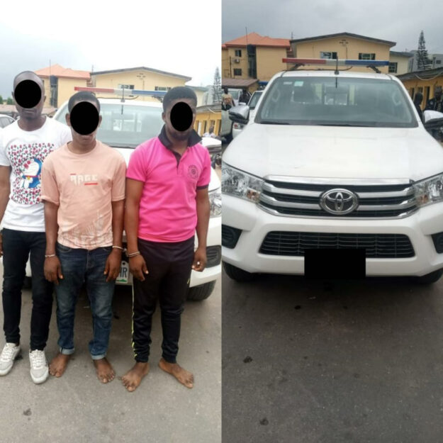 Driver And Guarantor Arrested For Allegedly Stealing Vehicle Three Weeks After Employment (Photos)