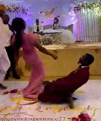 Excited Groomsman Throws Caution To The Wind, Dances Like Never Before At A Wedding (Video)