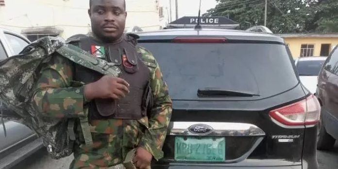 Fake Army Captain Arrested For Armed Robbery In Lagos