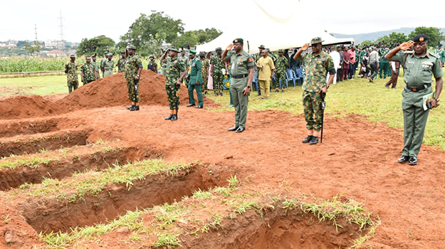 Five Guards Brigade killed by bandits buried in Abuja