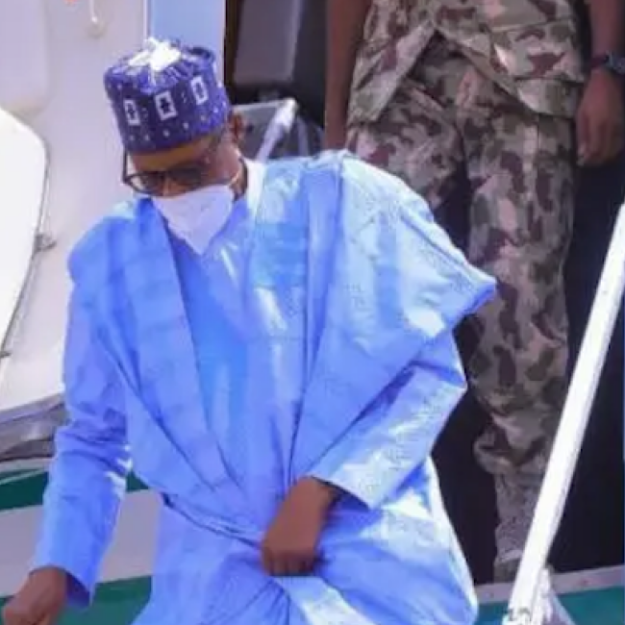 Nigerian President, Buhari Arrives In Borno