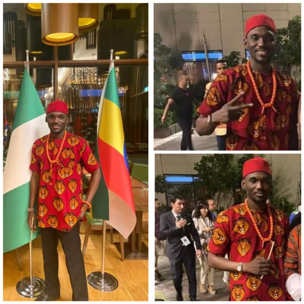 Shehu Shagari’s Grandson, Bello Rocks Igbo Attire, Isi-Agu, Says Youths Should Fight Against Tribalism (Photos)