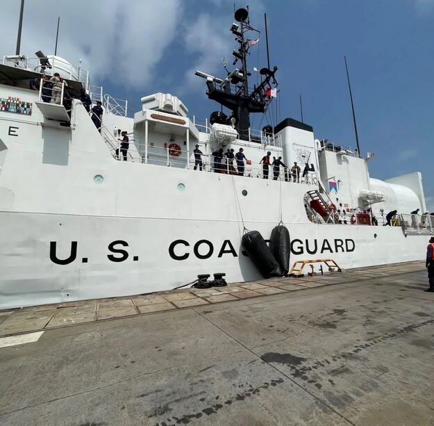 US Coast Guard Cutter Mohawk Arrives In Lagos
