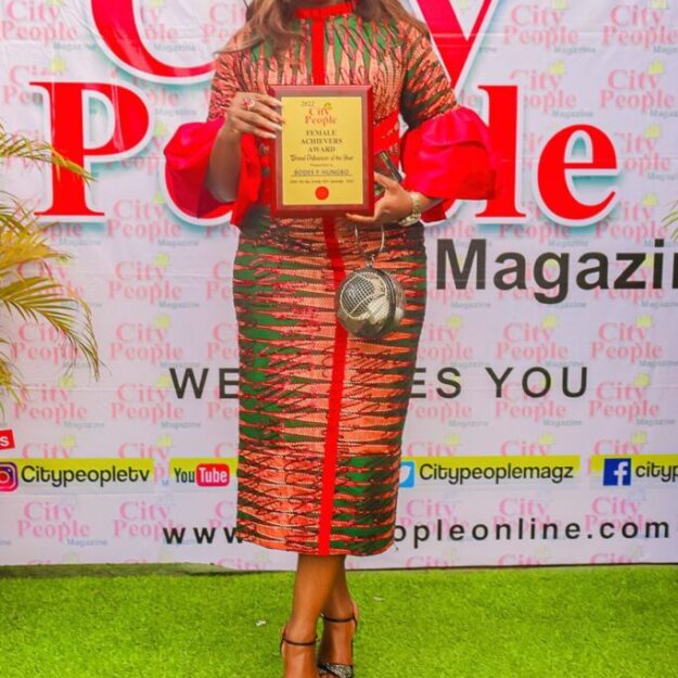 Bodex F. Hungbo, SPMIIM awarded Brand Influencer of the Year 2022 at the CityPeople Female Achievers Awards