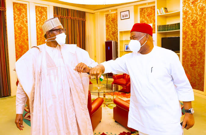 Uzodinma And PDP Fight Over Buhari's Planned Visit To Commission 'Repainted Complex & Uncompleted Road' In Imo