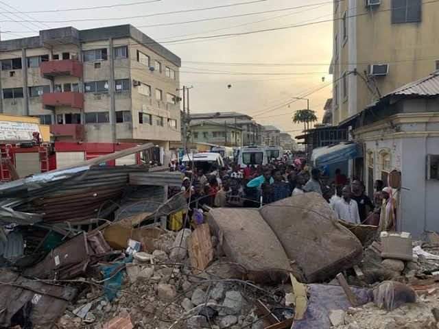 People Trapped As seven storey Building Collapse In Lagos