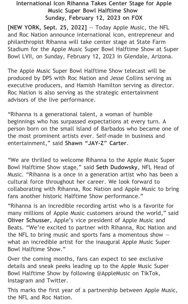 Rihanna to headline 2023 Super Bowl halftime show 4