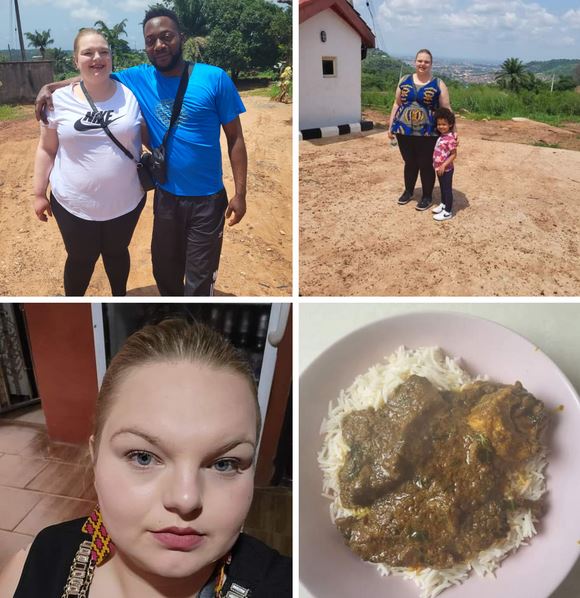 Don’t Call Me Oyibo Again – German Woman Married To Nigerian Man Says After Making ‘Ofe Akwu’ For The First Time