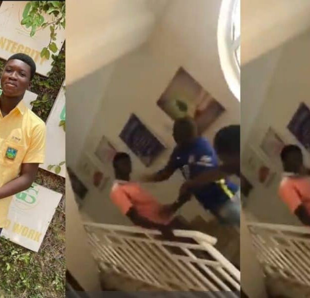 Drama As Man Publicly Beats His Son For Taking His Girlfriend Out With His Car (Video)