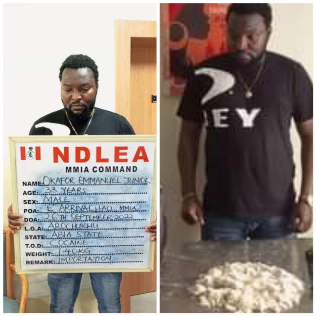 Ex-Footballer Arrested At Lagos Airport For Cocaine Trafficking