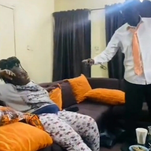 Hilarious Conversation Between A Nigerian Dad And Mum As They Argue About Who Among Them First Fell In Love (Video)