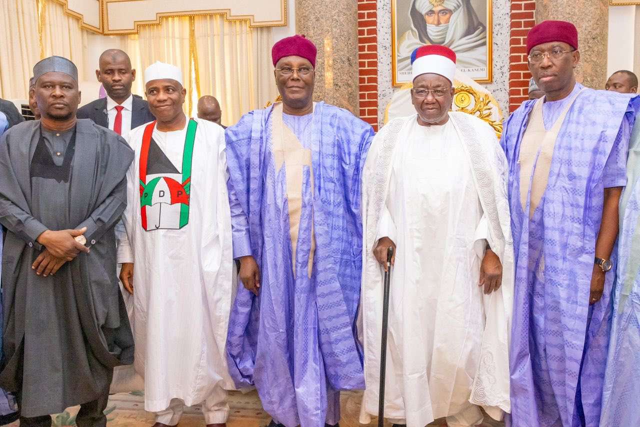 Atiku Abubakar, the presidential candidate of the PDP in Borno state.