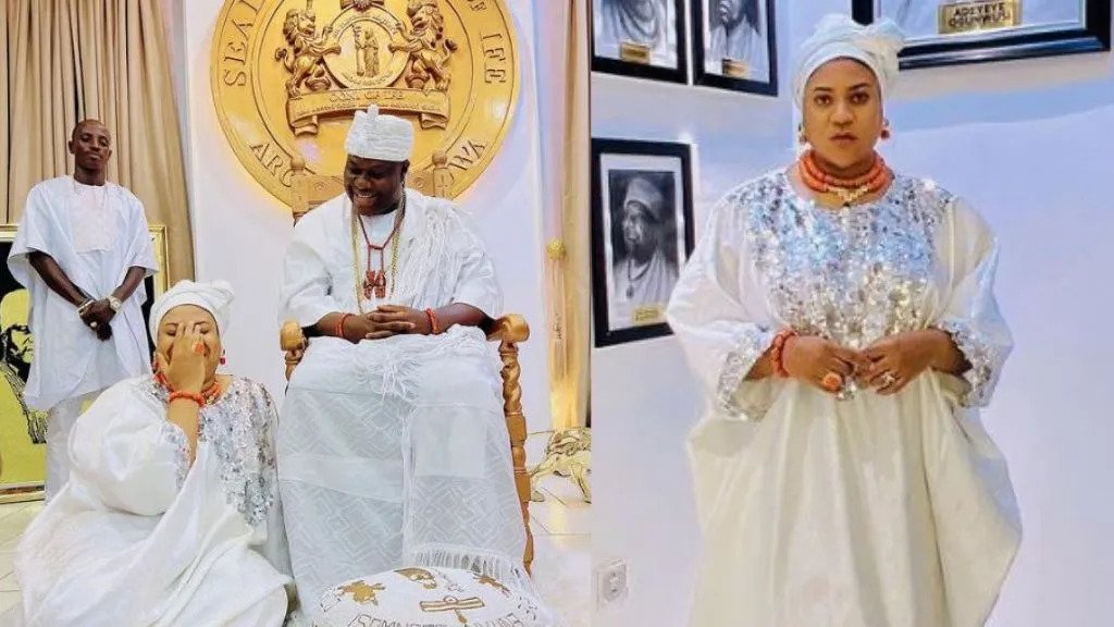 Actress Nkechi Blessing Visit Ooni Of Ife After Offering To Be His Next Wife [Photos]