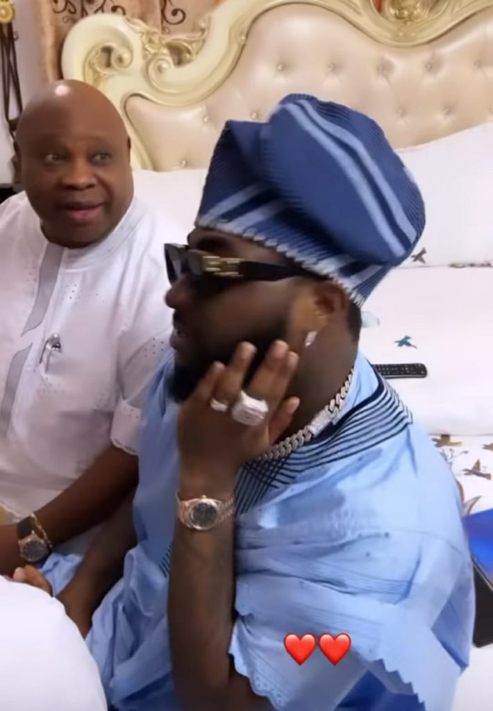 Davido Makes First Public Appearance At His Uncle, Ademola Adeleke's Inauguration As Osun Governor [Photos/Video]