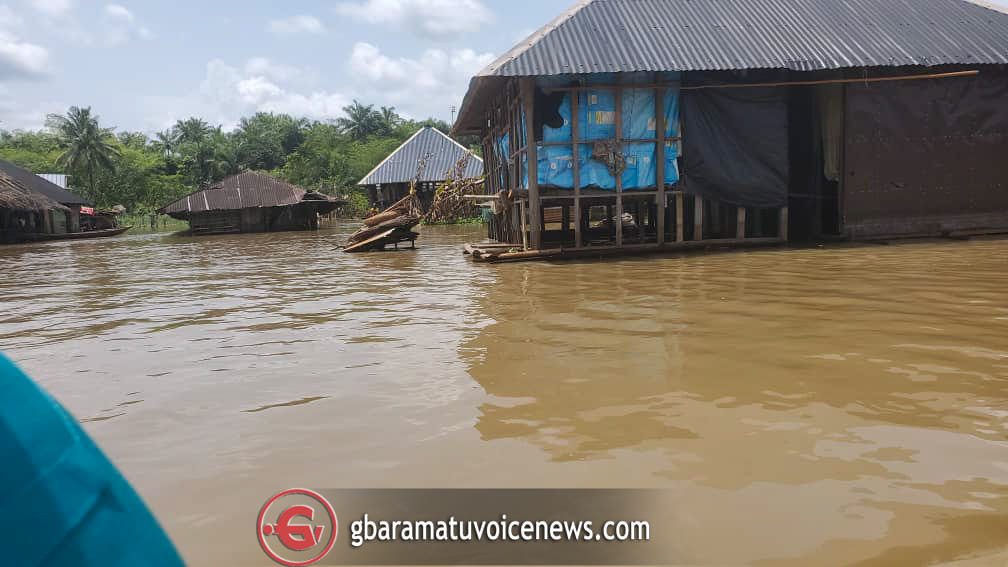 Delta Couple Paddles To Their Traditional Wedding In Canoe Amidst Flooding [Photo] 2