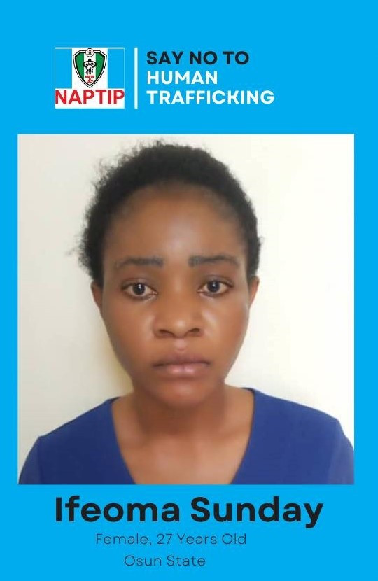 27-Year-Old Woman Sentenced To Prison For Human Trafficking In Osun