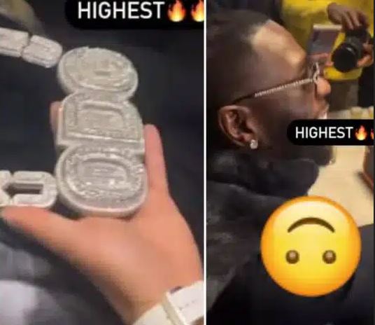 Burna Boy Splashes Millions Of Dollars On Customized Jewelry (Video)