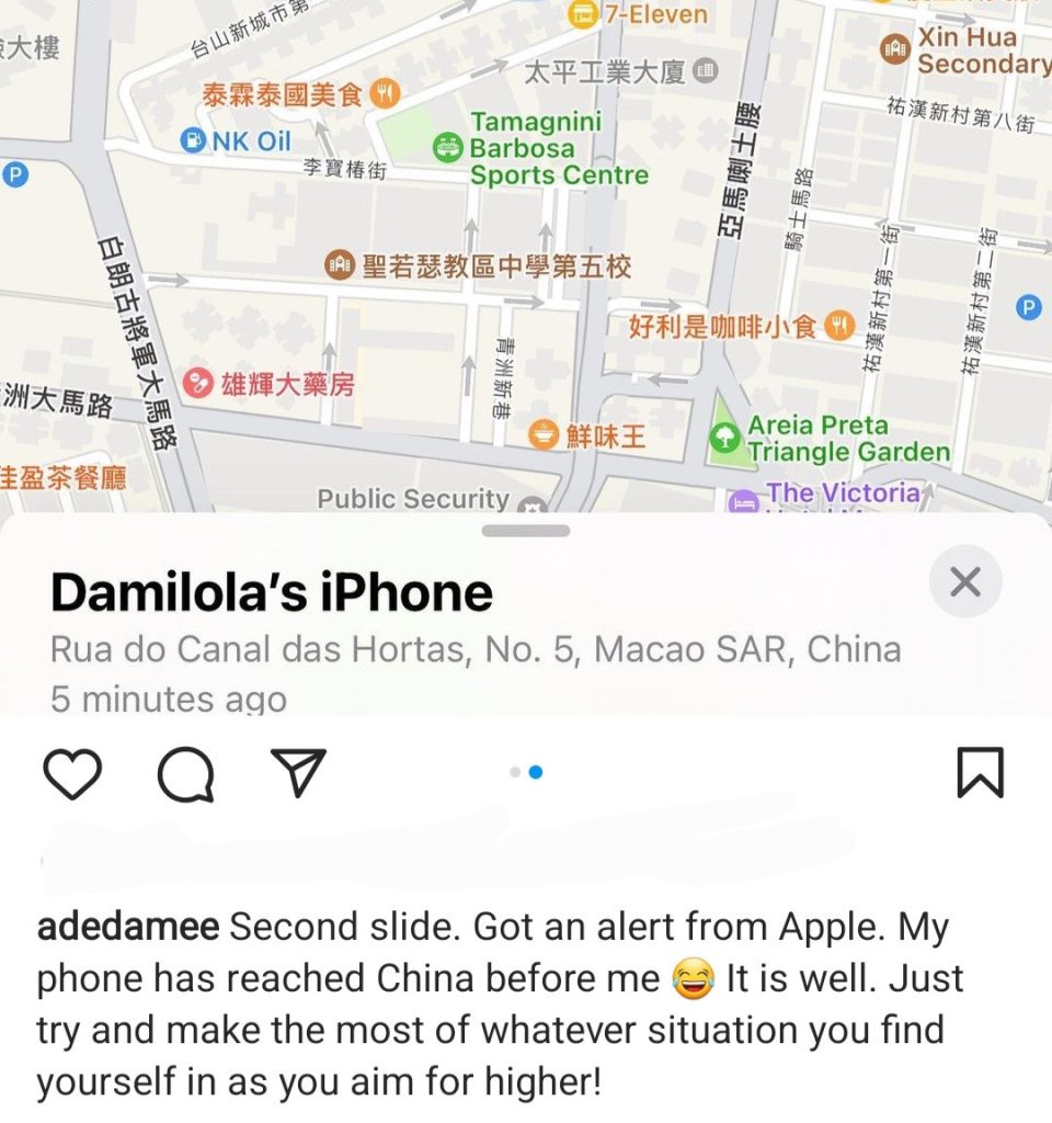 Damilola Adegbite Reveals How Her iPhone Was Found In China After She Was Robbed In London