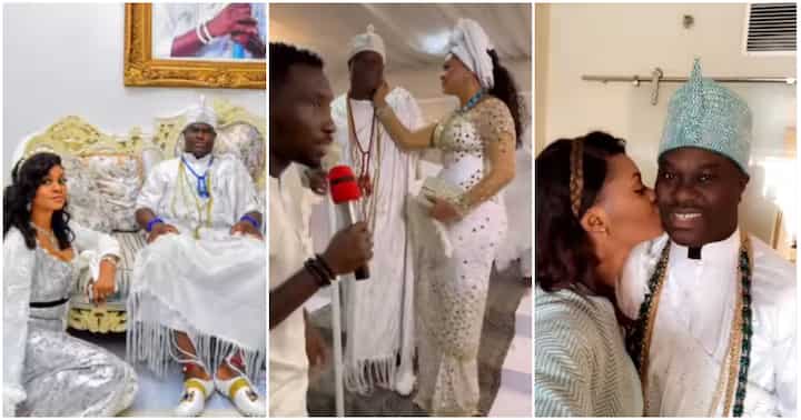 Olori Tobi Phillips Shares Loved-Up Moments With Ooni Of Ife As He Fulfils Her Wish [Video]