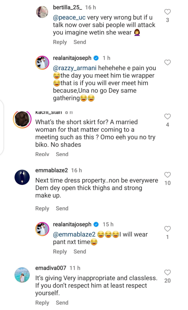 Anita Joseph Reacts As Nigerians Criticizes Her For Wearing Miniskirt To Meet Peter Obi