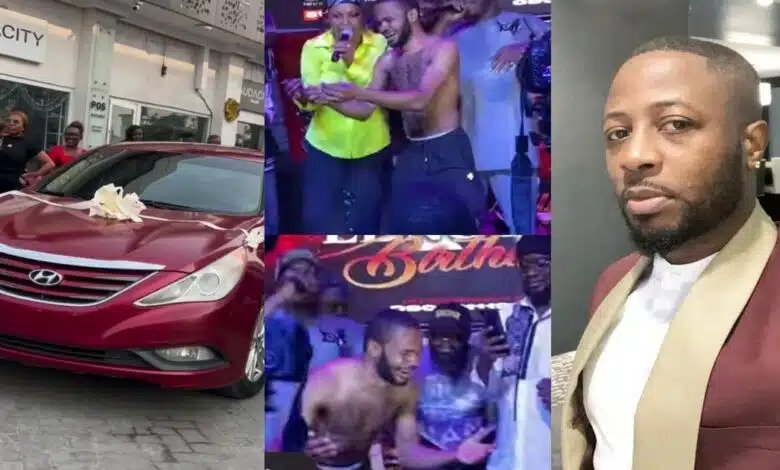 Nigerian Man Cries For Joy As He Wins Brand New Car From Tunde Ednut [Video]