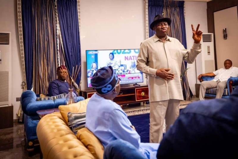 2023 Elections: Goodluck Jonathan Leads ECOWAS Monitoring Team To Tinubu [Photos]