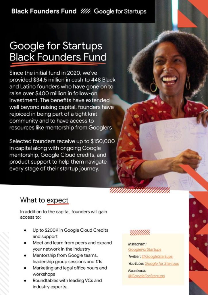 Applications open for the third cohort of Black Founders Fund for Startups in Africa and Europe 2