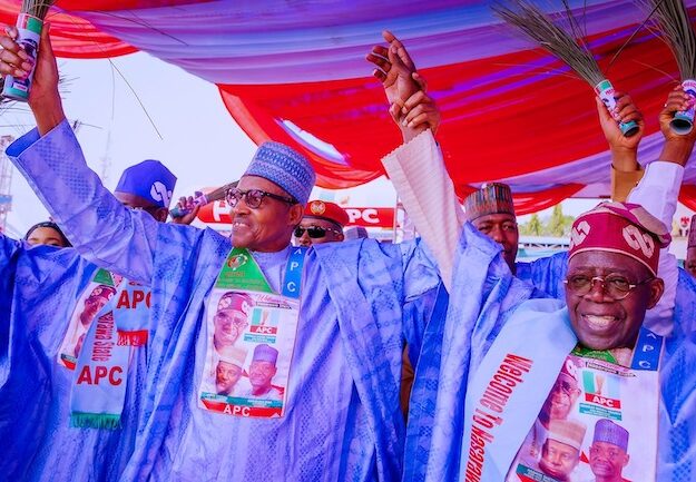 Buhari vows to continue campaigning for Tinubu as APC rally in Nasarawa