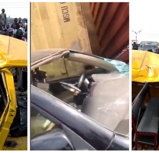 Just in: Another container truck crushes commercial bus in Oshodi