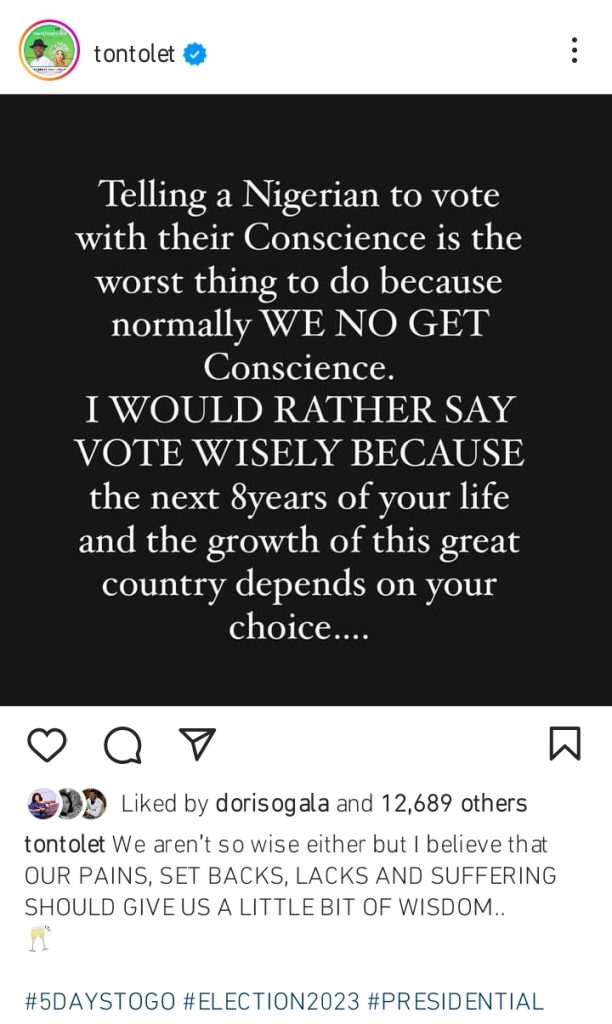"Nigerians Don’t Have Conscience And Aren’t Wise” - Actress Tonto Dikeh 1