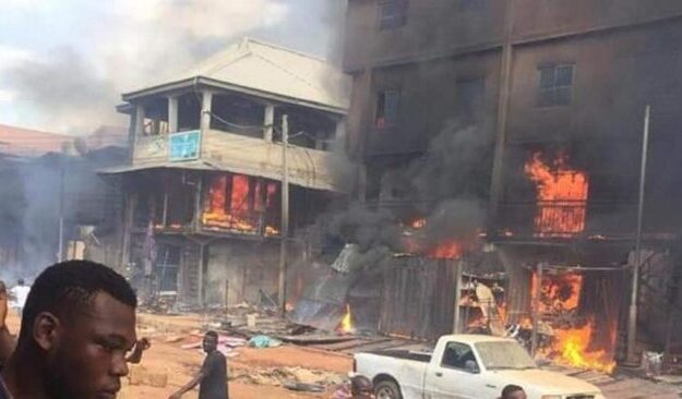 Again, Early Morning Fire Destroys Goods Worth Millions of Naira in Onitsha