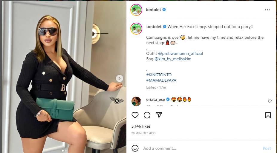 "Campaign Is Over, Let Me Relax Before The Next Stage" - Tonto Dikeh Says As She Steps Out For Party
