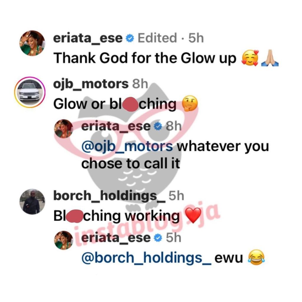 Ese Eriata Reacts As Fans Accuses Her Of Bleaching After Sharing Her 'Before And After' Photos [Video]