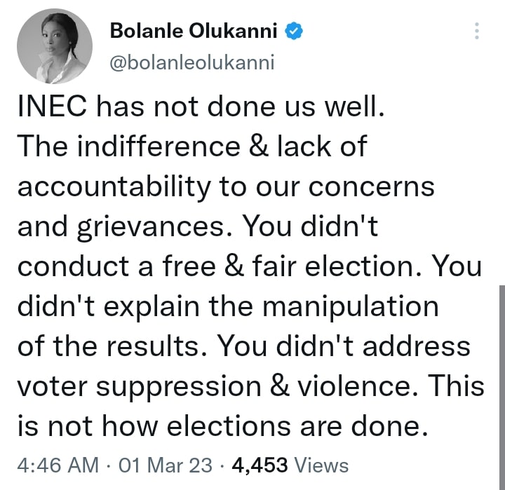 "Nigeria's Presidential Election Wasn’t Free And Fair, INEC Is Lying To Us” - Bolanle Olukanni Tells CNN [Video]