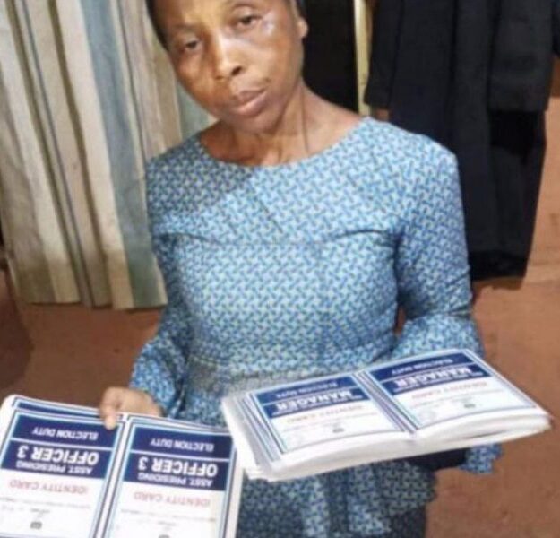 Police arrests woman caught with over 500 laminated electoral materials 