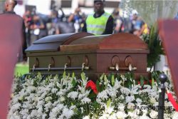 Tears flow as footballer Christian Atsu is laid to rest