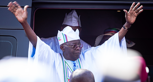 BREAKING: President-Elect, Asiwaju Tinubu Lands In Abuja [PICS/VIDEO]