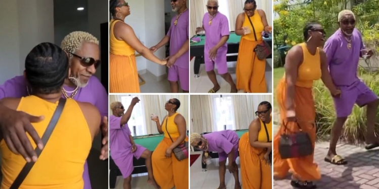 Yemi Alade And Awilo Longomba Have Fun As She Pays Him A Suprise Visit At Home [Video]