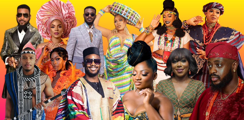 Photo Collage from the Ninth Edition of Africa Magic Viewers Choice Awards Cultural Night